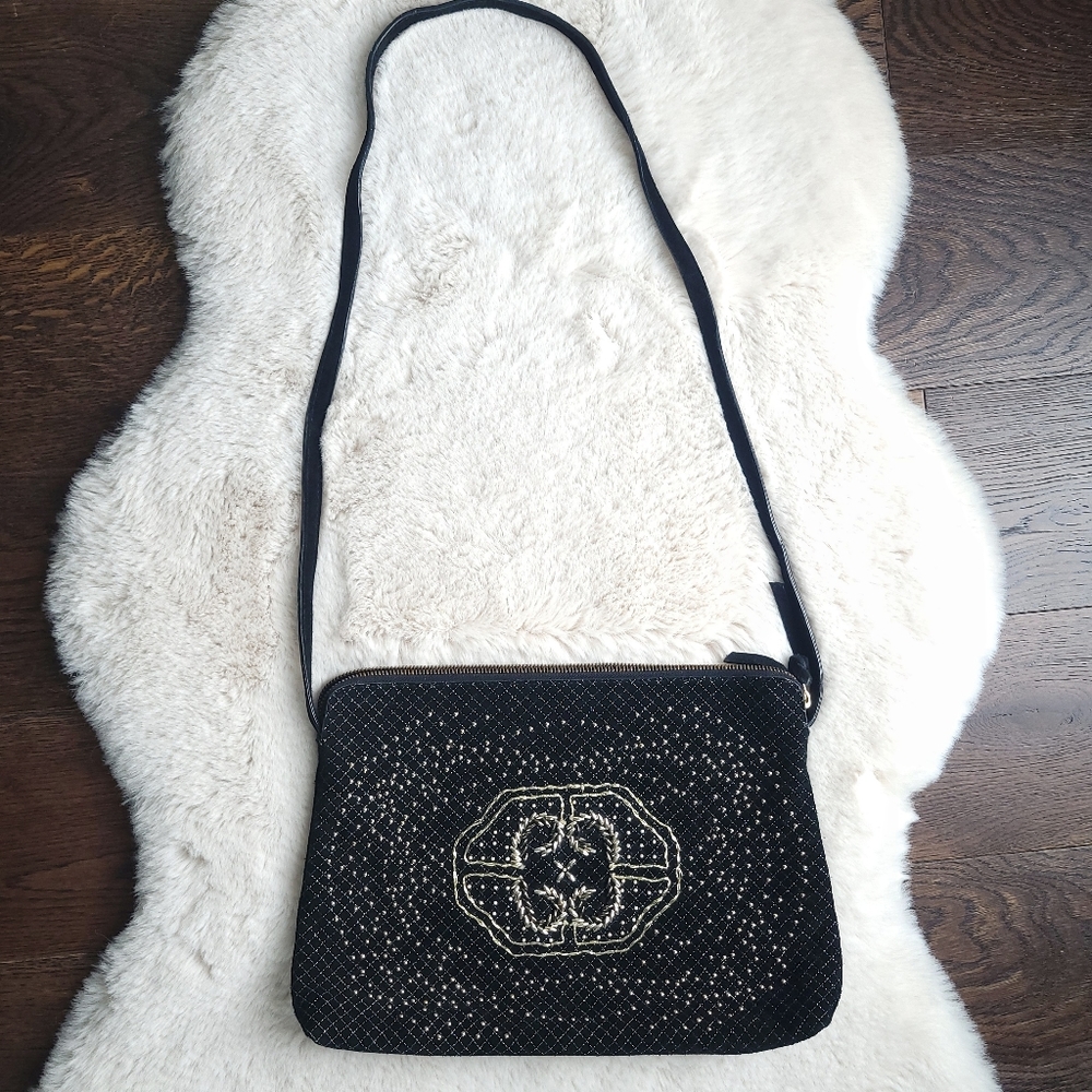 Vintage Zara Leather Embellished Mini Purse Bag